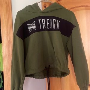 Cropped hoodie. Never worn